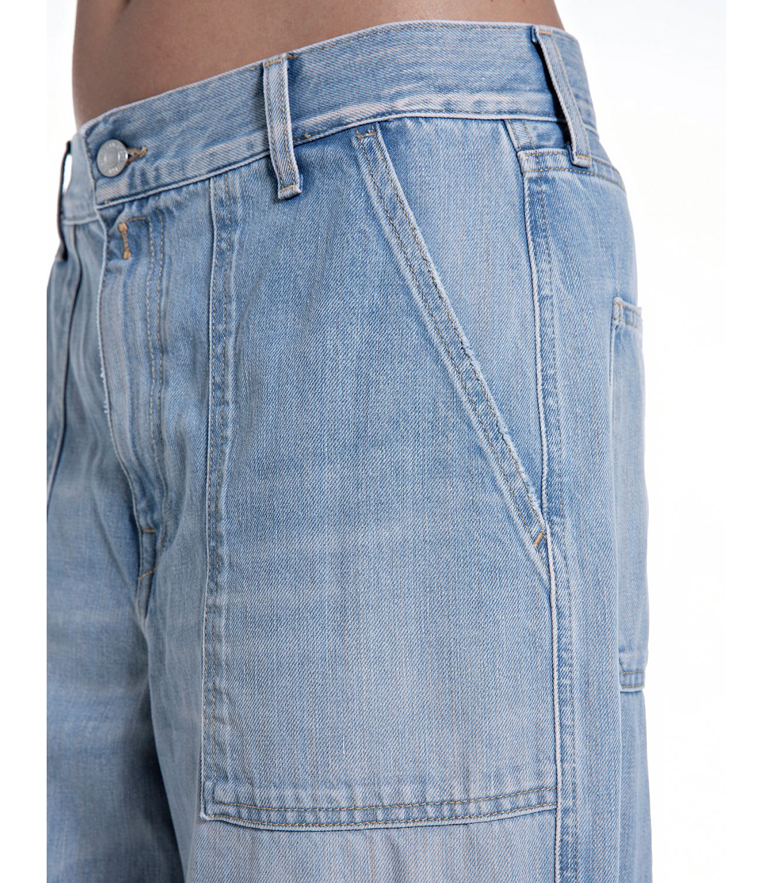 ライトブルーワークワイドデニム 詳細画像 ライトブルー 6